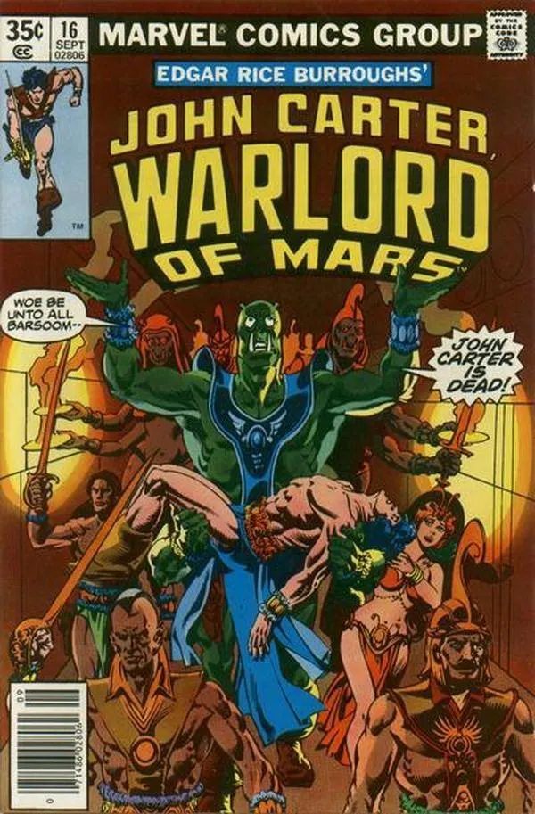 Cover of John Carter, Warlord of Mars #16