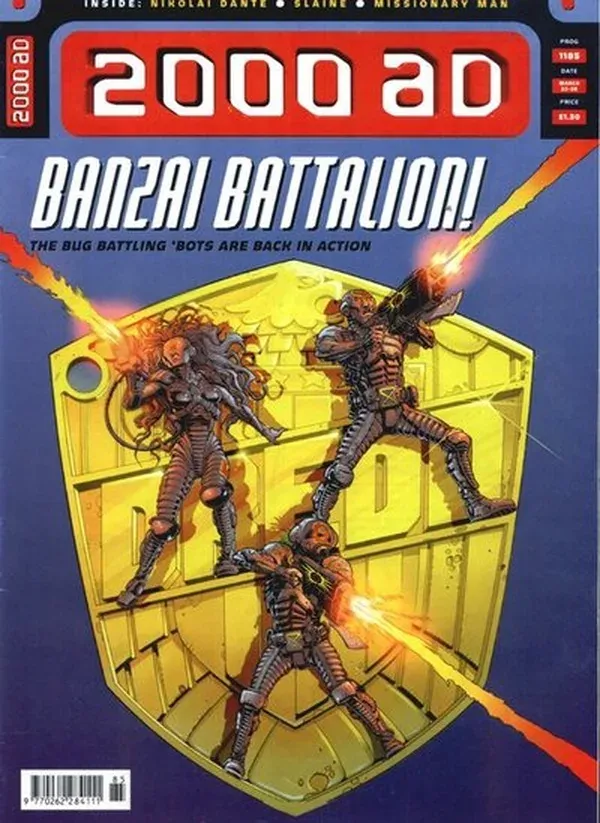 Cover of 2000 AD #1185