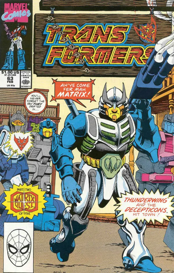 Cover of The Transformers #63