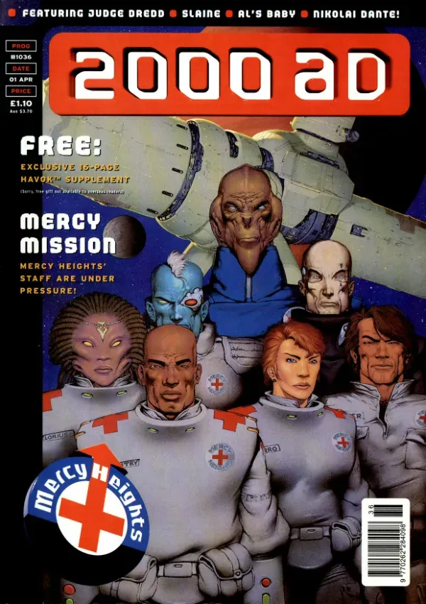Cover of 2000 AD #1036