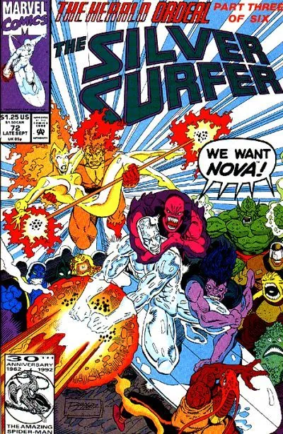Cover of Silver Surfer #72