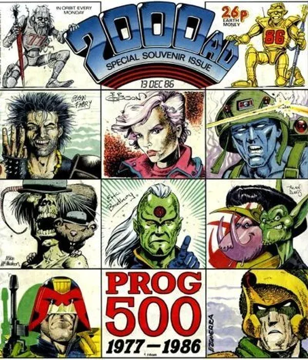 Cover of 2000 AD #500