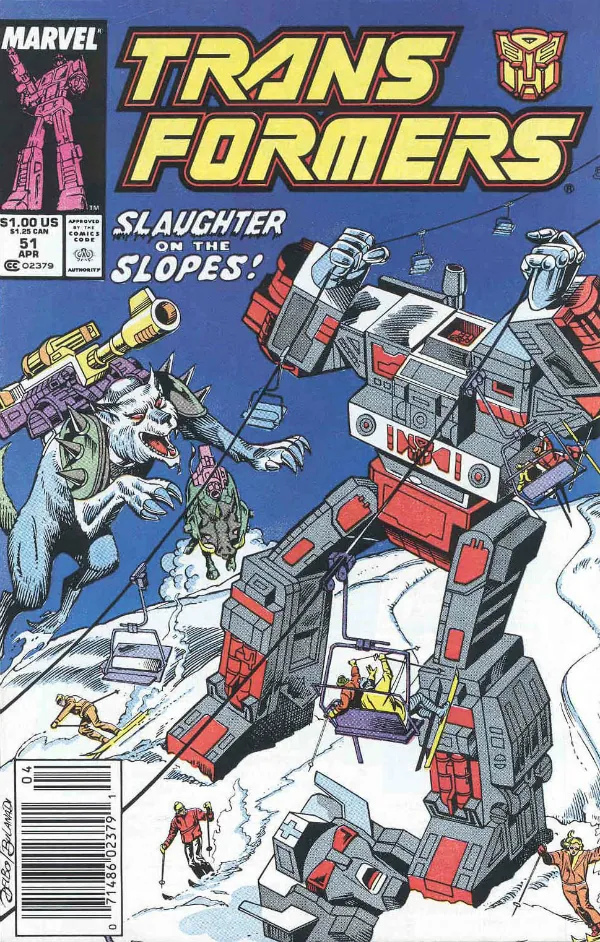 Cover of The Transformers #51