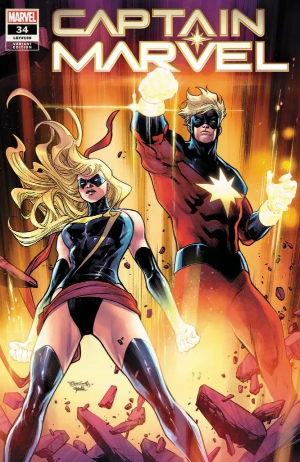 Cover of Captain Marvel #34 (168)