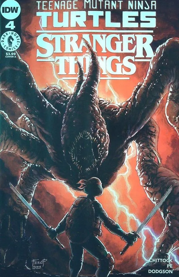 Cover of Teenage Mutant Ninja Turtles X Stranger Things #4