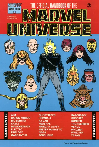 Cover of The Official Handbook of the Marvel Universe: Master Edition #3