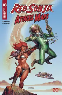 Cover of Red Sonja Attacks Mars #3