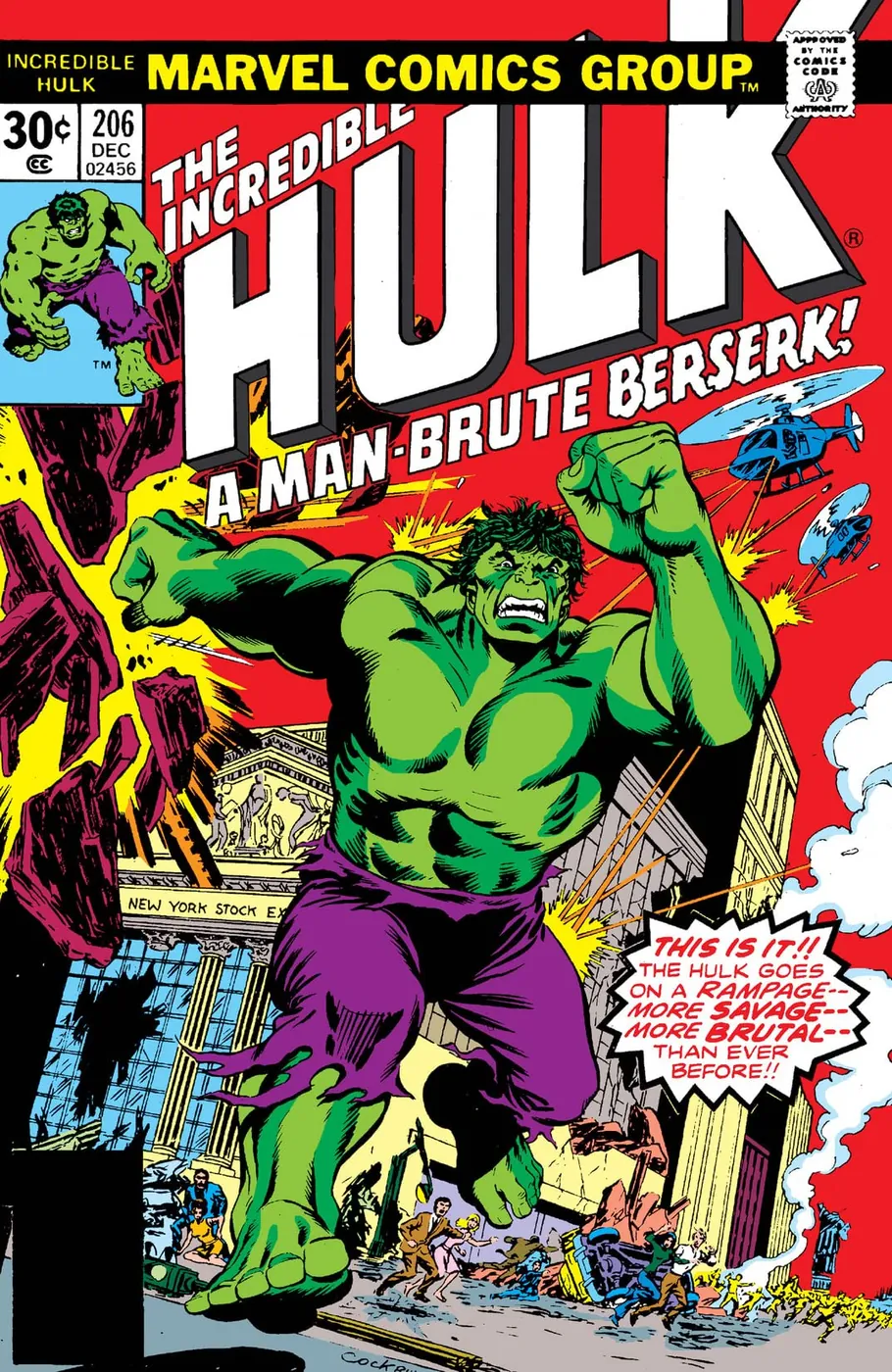 Cover of The Incredible Hulk #206