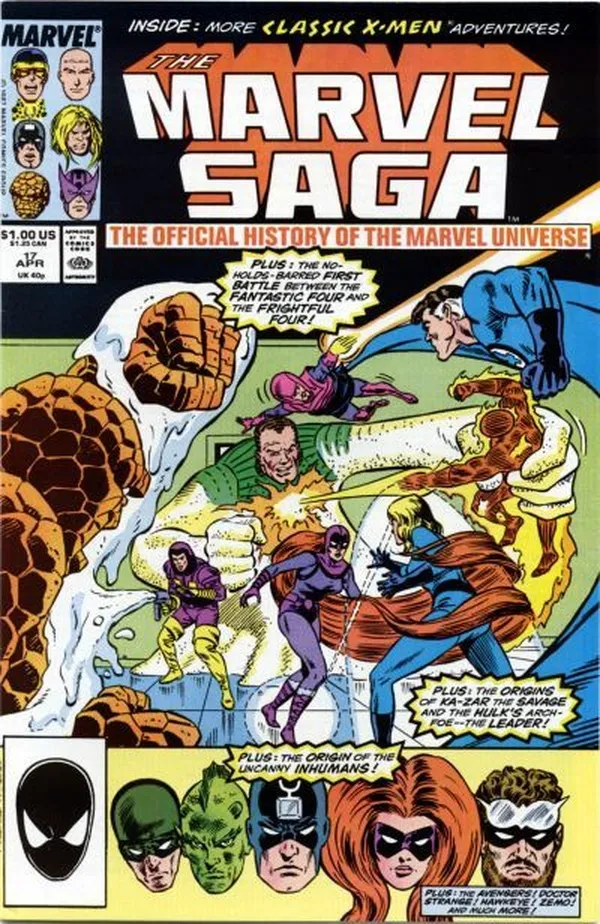 Cover of The Marvel Saga the Official History of the Marvel Universe #17