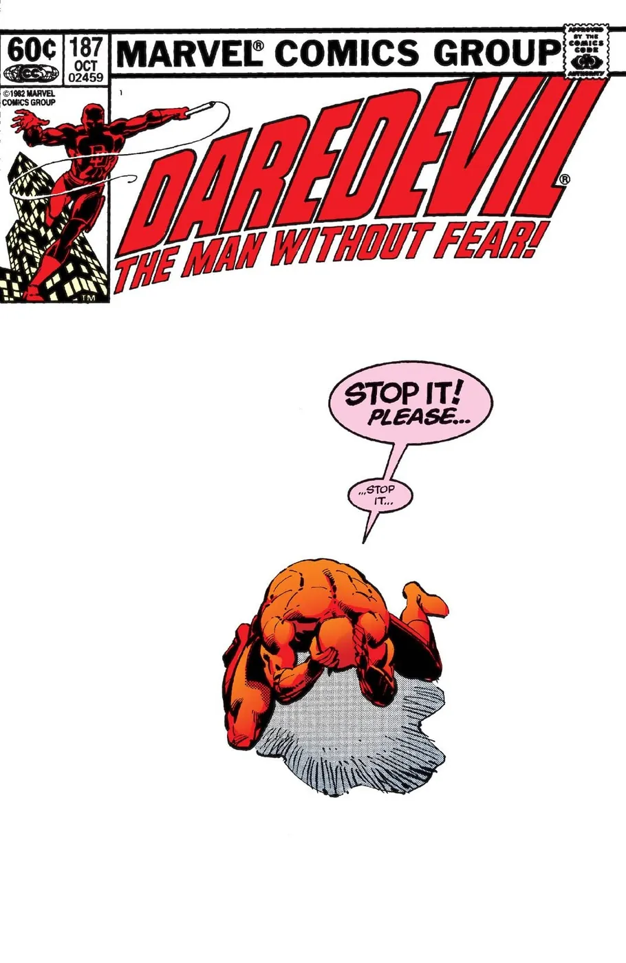 Cover of Daredevil #187