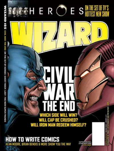 Cover of Wizard: The Comics Magazine #185