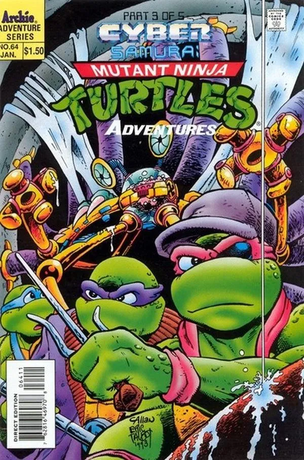 Cover of Teenage Mutant Ninja Turtles Adventures #64