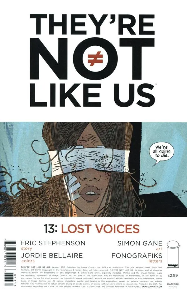 Cover of They're Not Like Us #13