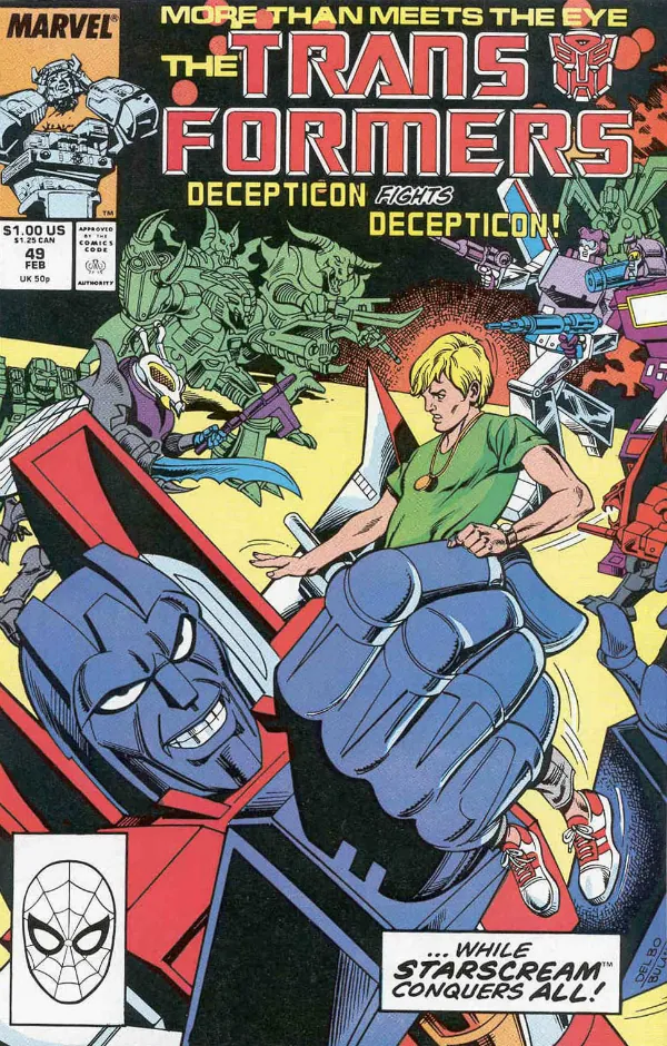 Cover of The Transformers #49