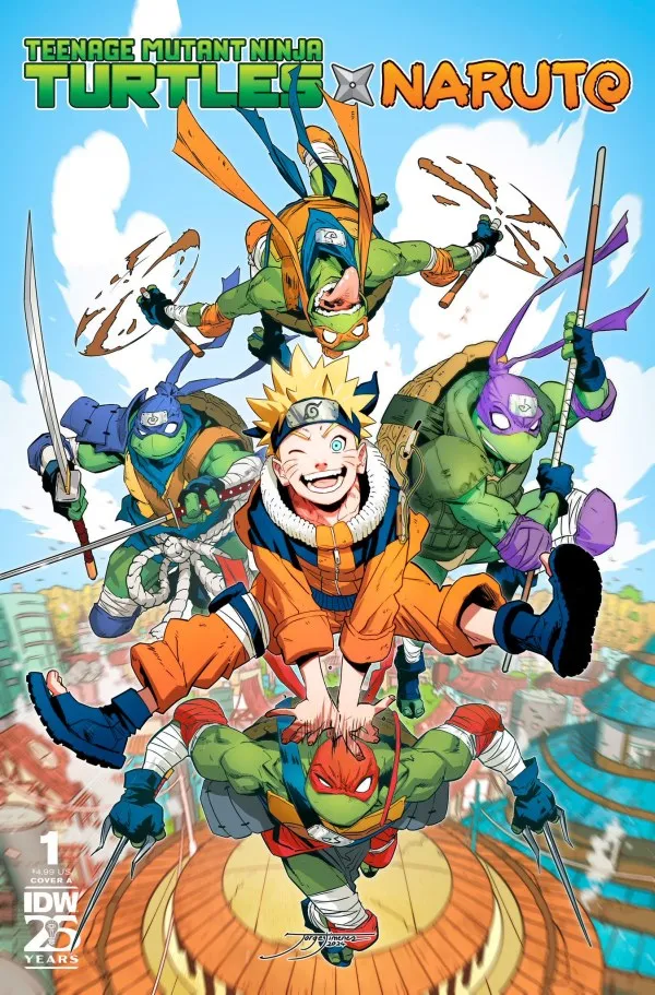 Cover of Teenage Mutant Ninja Turtles / Naruto #1