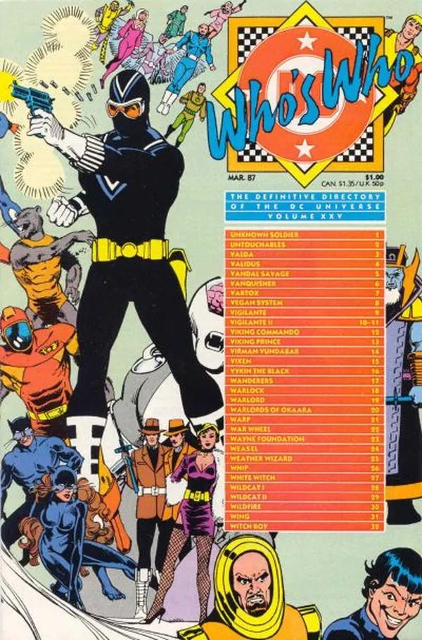 Cover of Who's Who: The Definitive Directory of the DC Universe #25