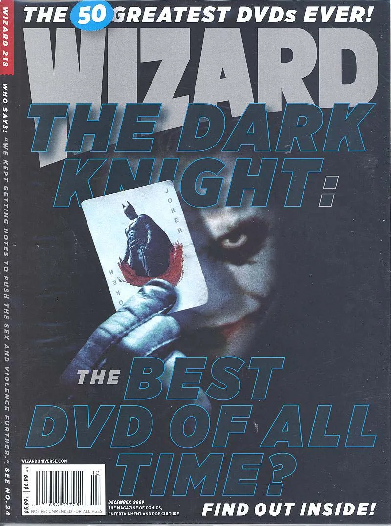 Cover of Wizard: The Comics Magazine #218