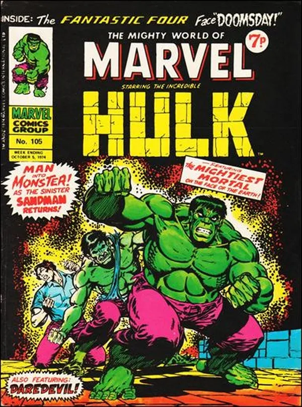 Cover of The Mighty World of Marvel #105