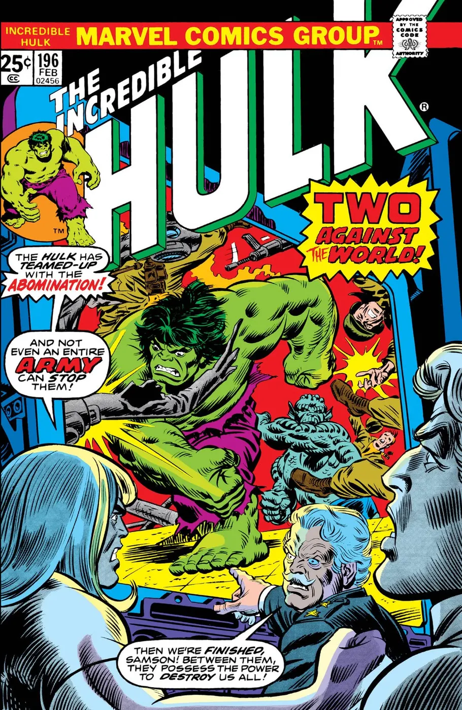 Cover of The Incredible Hulk #196