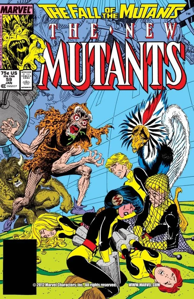 Cover of The New Mutants #59