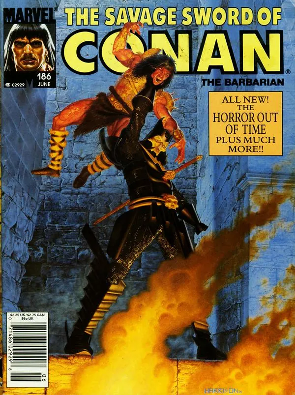 Cover of The Savage Sword of Conan #186