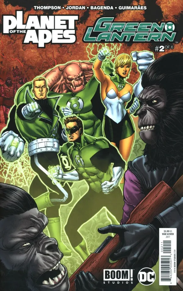 Cover of Planet of the Apes / Green Lantern #2