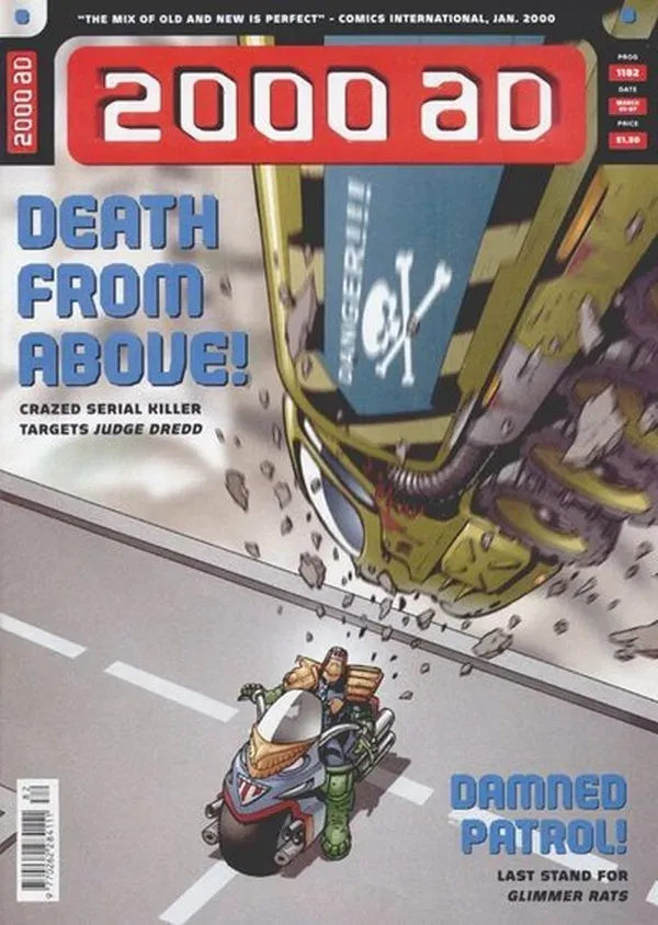 Cover of 2000 AD #1182