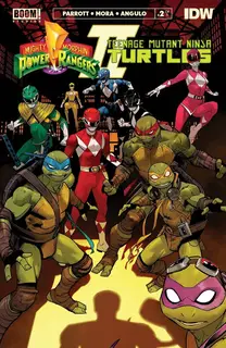 Cover of Mighty Morphin Power Rangers / Teenage Mutant Ninja Turtles II #2