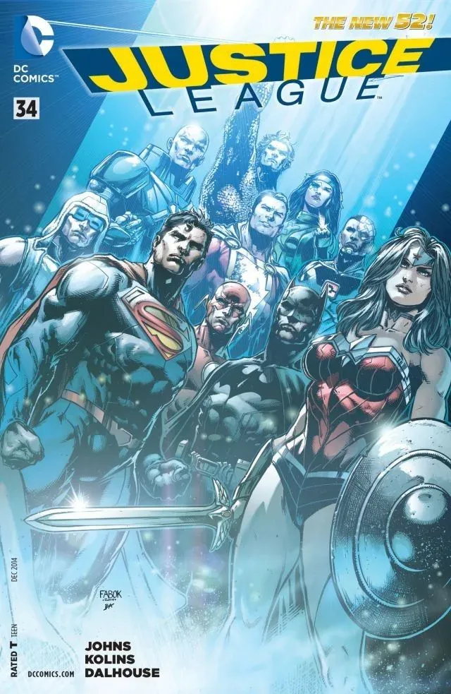 Cover of Justice League #34