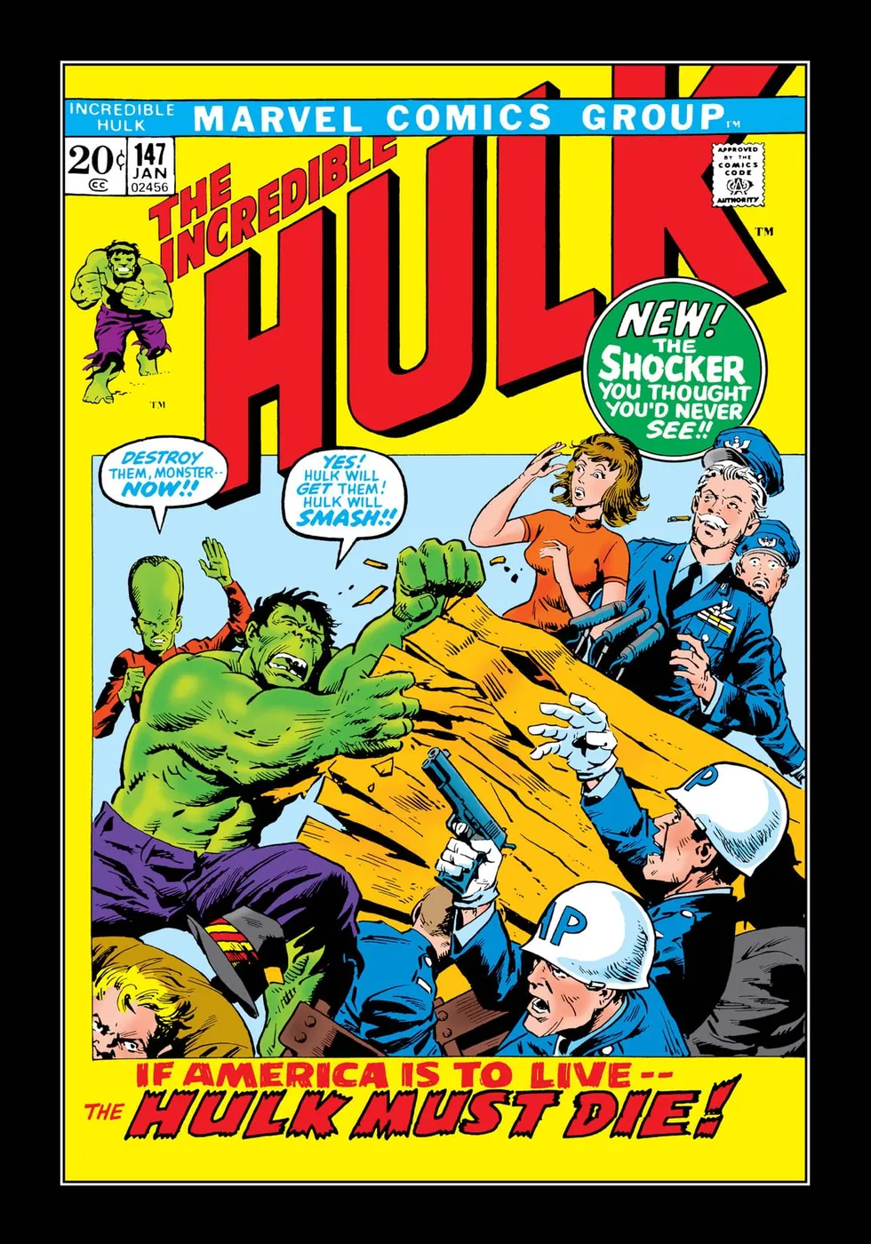 Cover of The Incredible Hulk #147