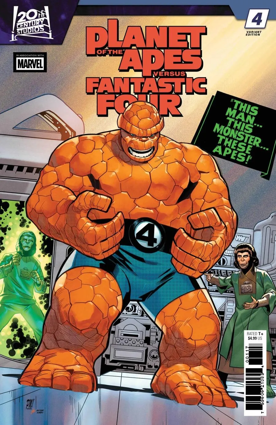 Cover of Planet of the Apes vs. Fantastic Four #4