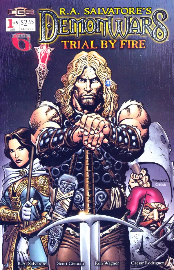 Cover of R.A. Salvatore's DemonWars: Trial by Fire #1