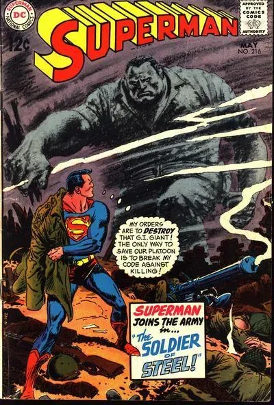 Cover of Superman #216