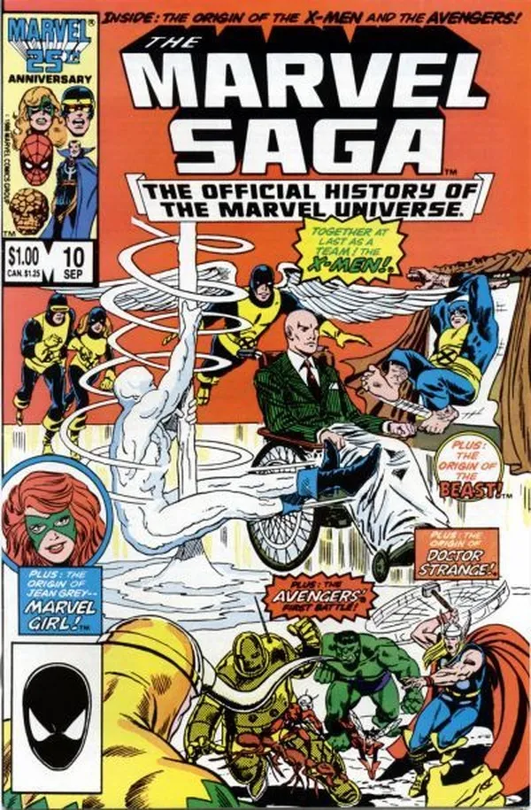 Cover of The Marvel Saga the Official History of the Marvel Universe #10