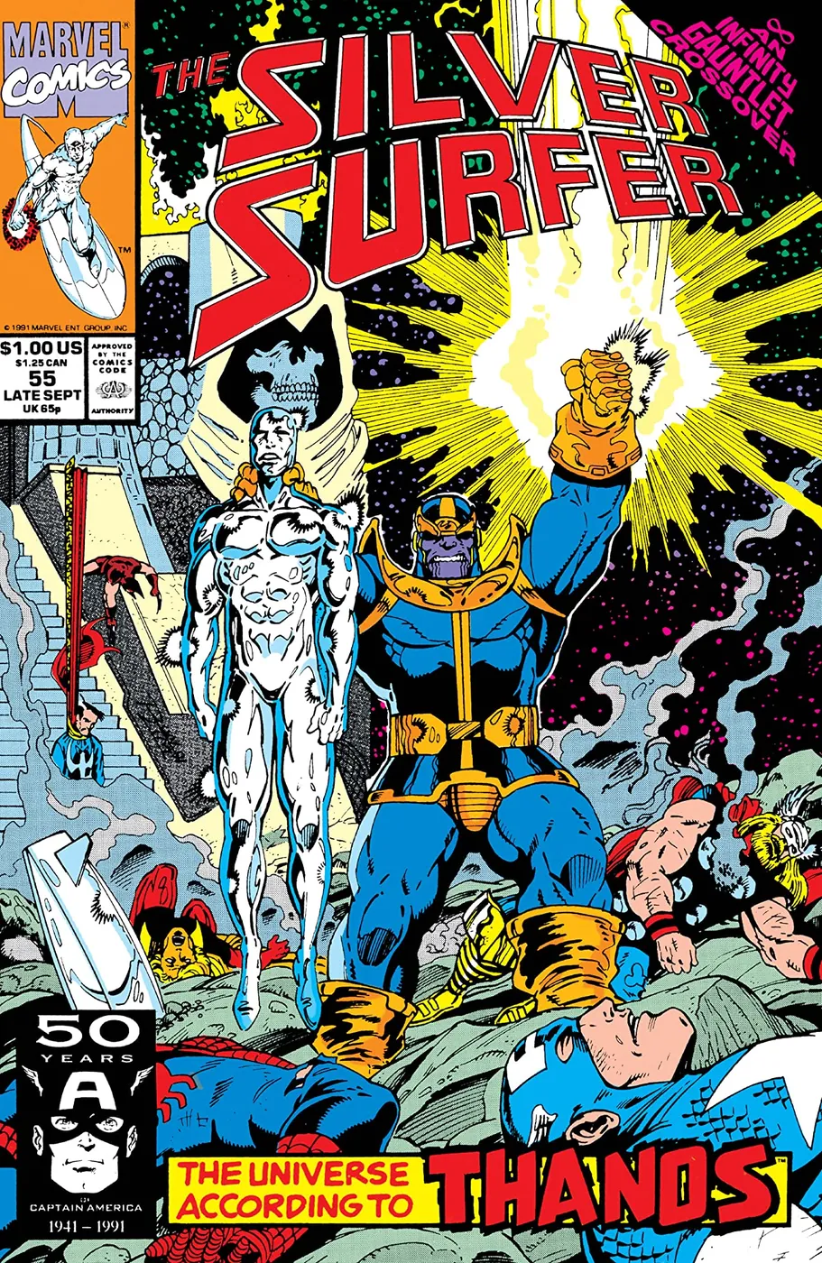 Cover of Silver Surfer #55