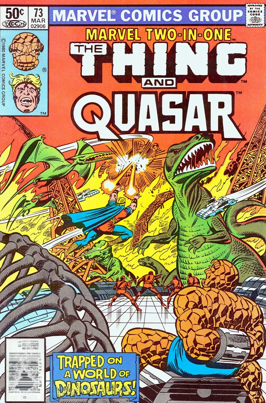 Cover of Marvel Two-in-One #73