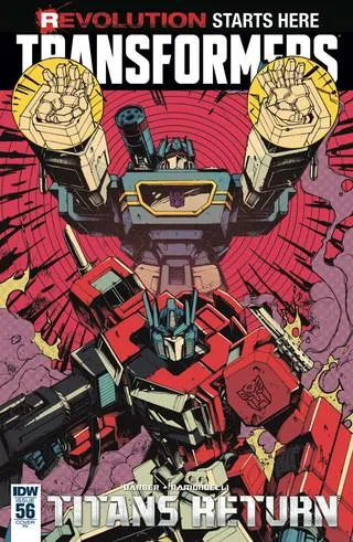 Cover of The Transformers #56