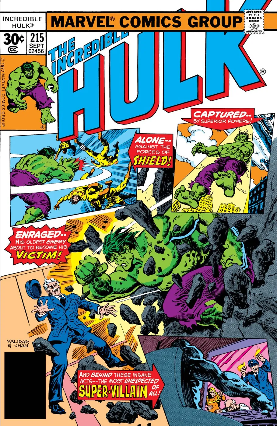Cover of The Incredible Hulk #215
