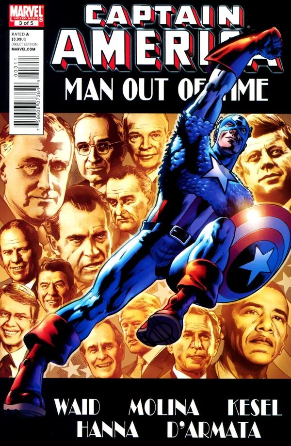 Cover of Captain America: Man Out of Time #3
