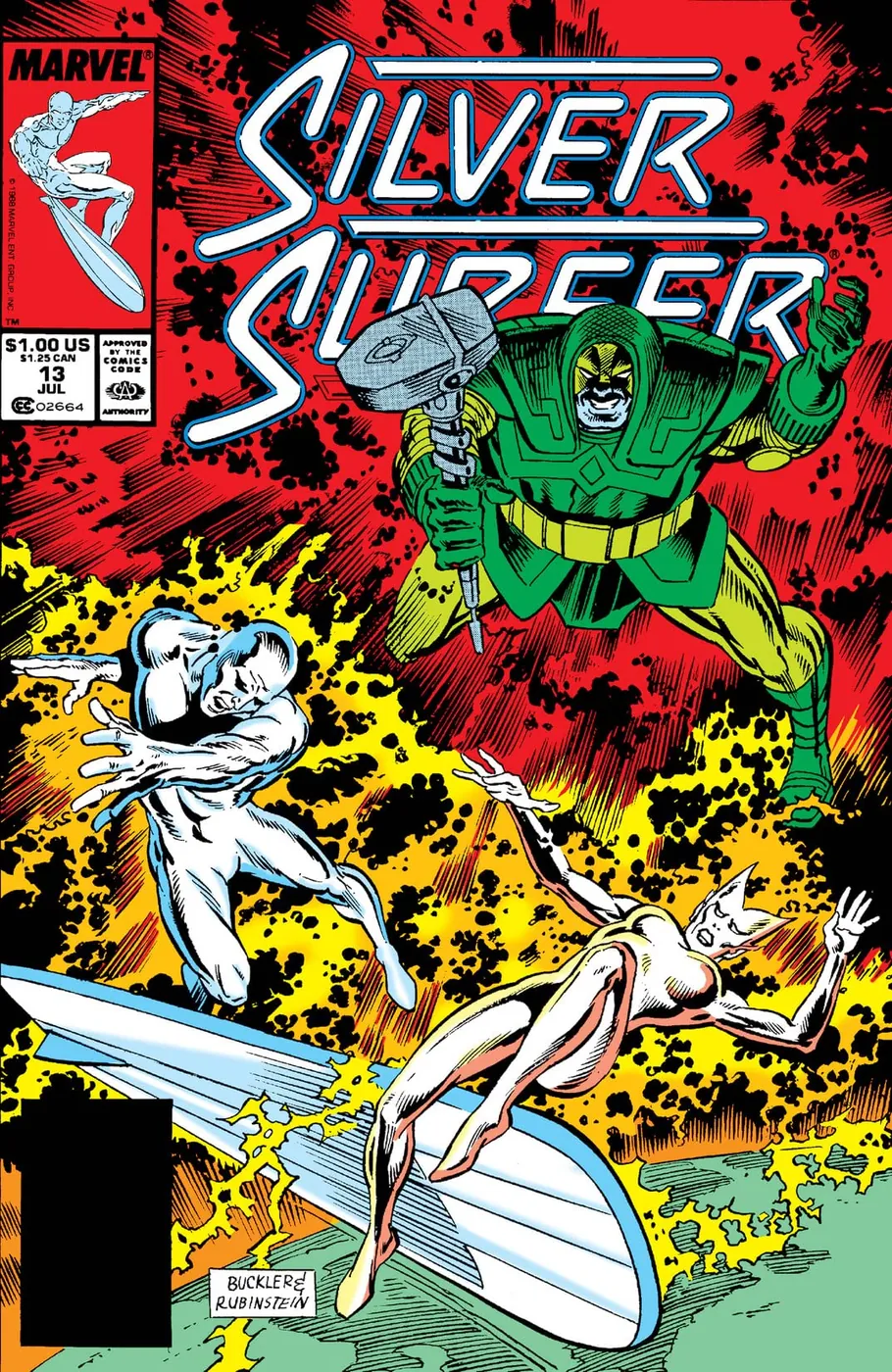 Cover of Silver Surfer #13