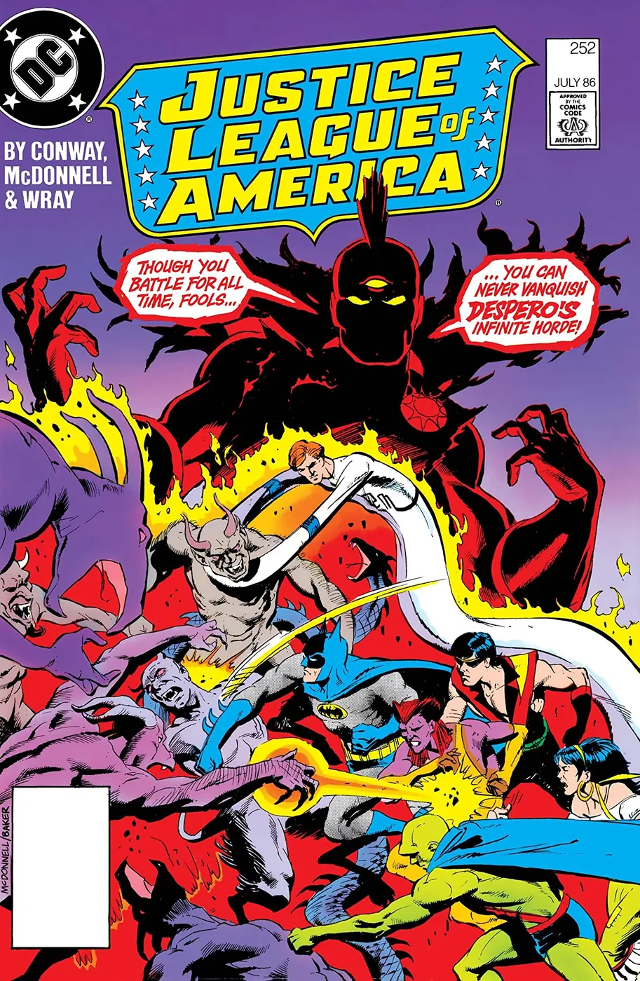 Cover of Justice League of America #252