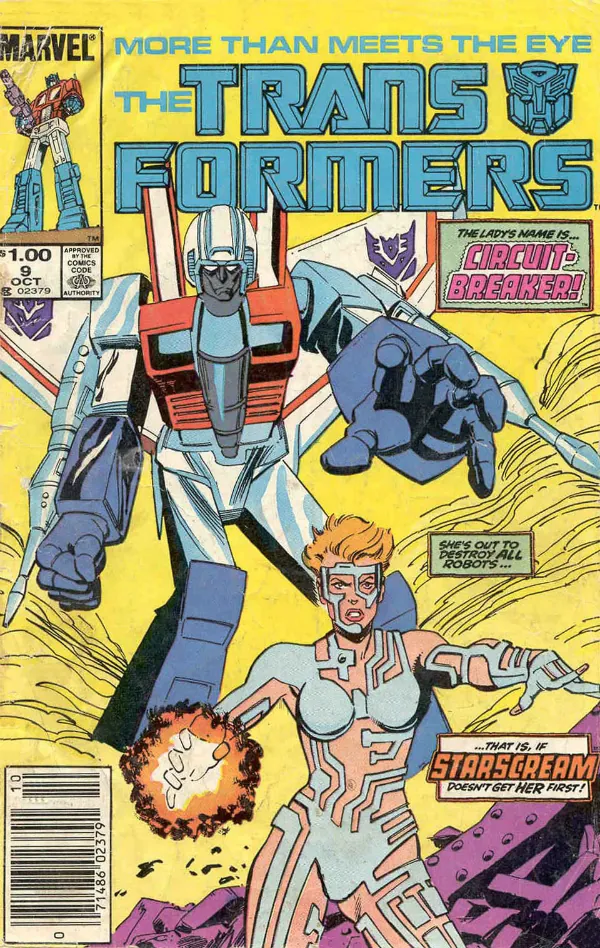 Cover of The Transformers #9