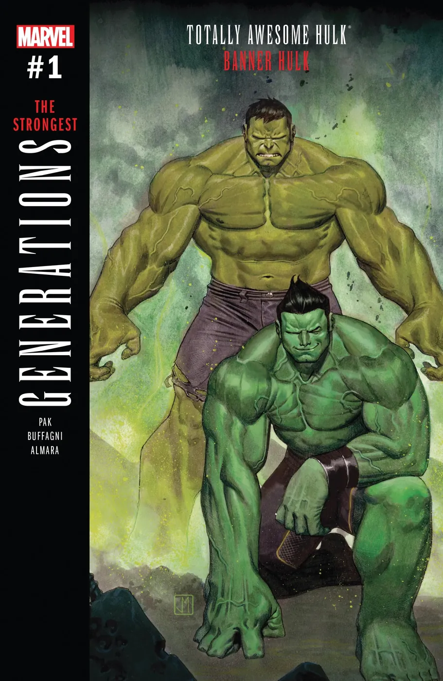 Cover of Generations: Banner Hulk & Totally Awesome Hulk #1