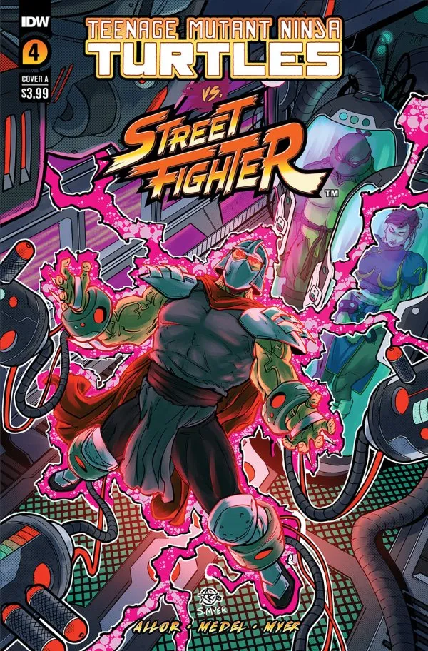 Cover of Teenage Mutant Ninja Turtles vs. Street Fighter #4