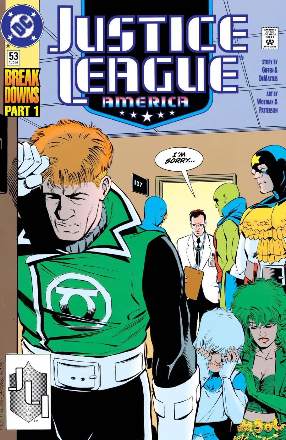 Cover of Justice League America #53