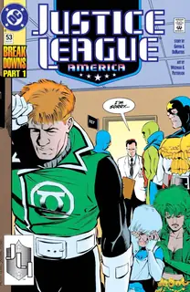 Cover of Justice League America #53