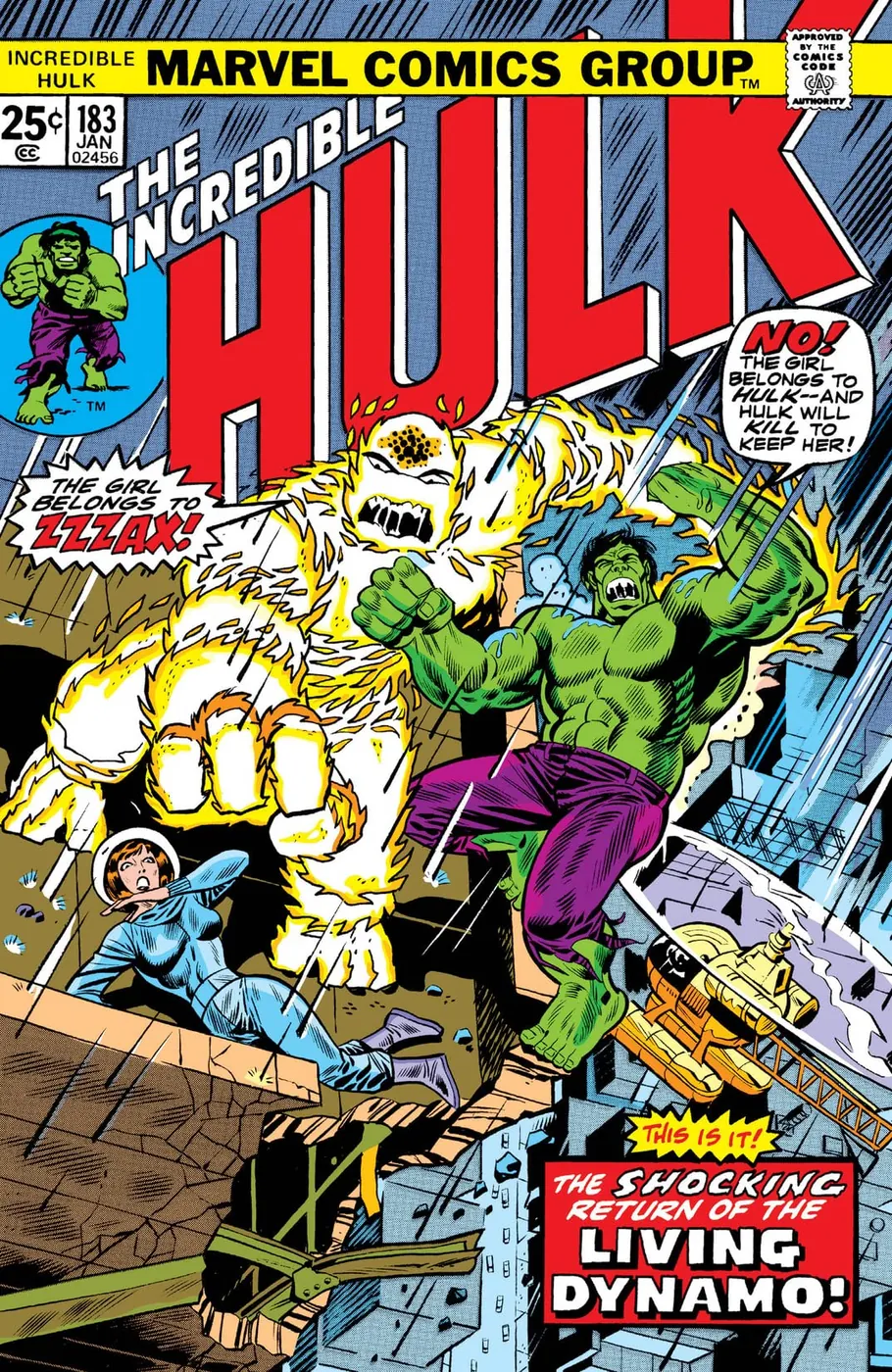 Cover of The Incredible Hulk #183