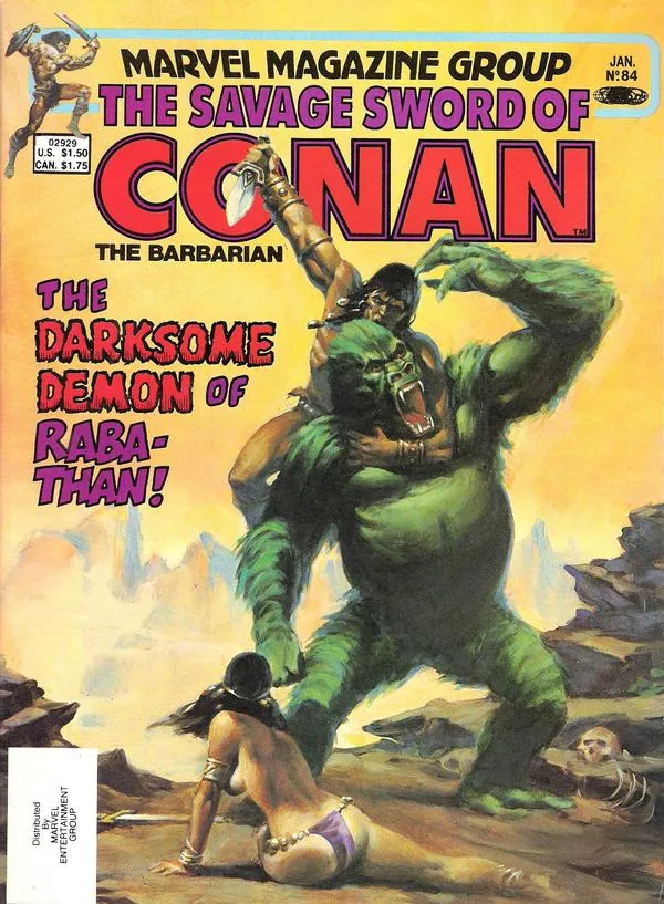 Cover of The Savage Sword of Conan #84