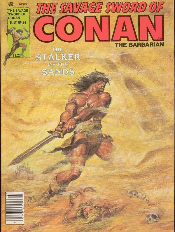 Cover of The Savage Sword of Conan #54
