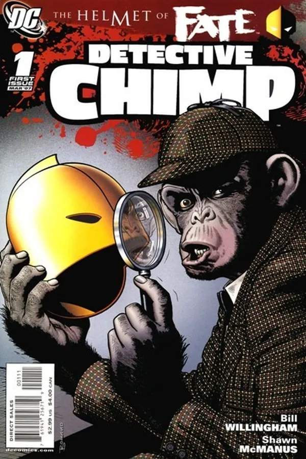 Cover of Helmet of Fate: Detective Chimp #1